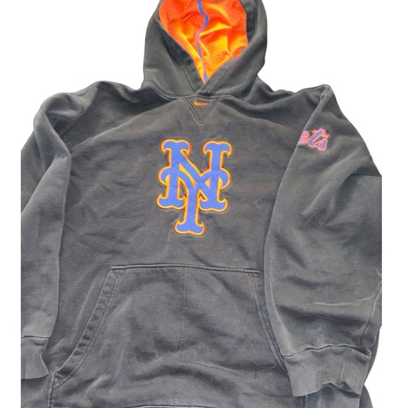 Nike Black and Orange Sweater with Bold Accents - Picture 1 of 4